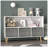 Alannys Kids bookcase with Collapsible Fabric Drawers, Children's Book Display, Toy Storage Cabinet Organizer-1978066846