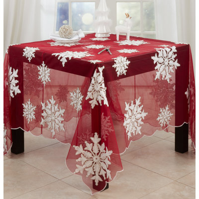 Joyeux Nodl Square Christmas Tablecloth