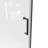 32"W x 72"H Single-Door Shower Door With Matte Black Aluminum Alloy And 0.24" Tempered Glass Shower Door