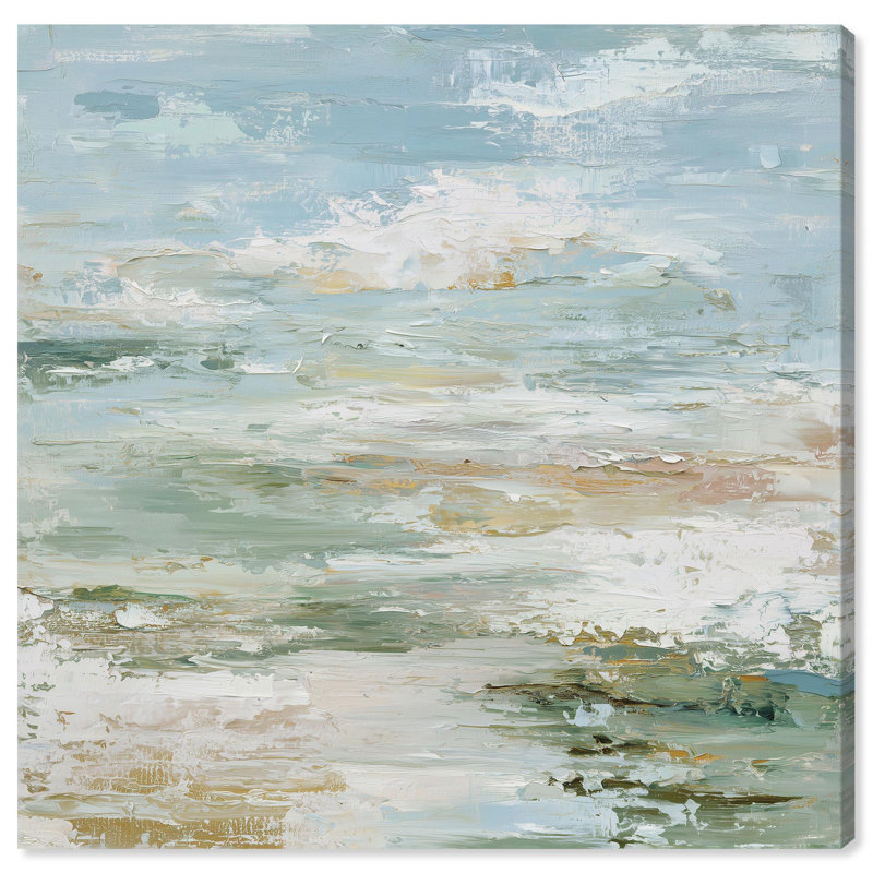 "Coastal Haze", impression sur toile par Art Remedy, tendue sur châssis, 12 x 12, Toile tendue avec châssis