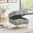 Rectangle Tufted Upholstered Leather Ottoman-62287707