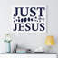 Just Jesus - Wrapped Canvas Print-78622791
