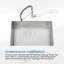 Évier de cuisine en acier inoxydable, cuve simple encastrée de 30 po x 19 po, lavabo encastré à la main en nickel brossé, avec bonde et crochet standard Us