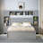 Hachiro Bookcase Bed with Shelves and Cabinets, Sockets, Four Drawers-1860770656