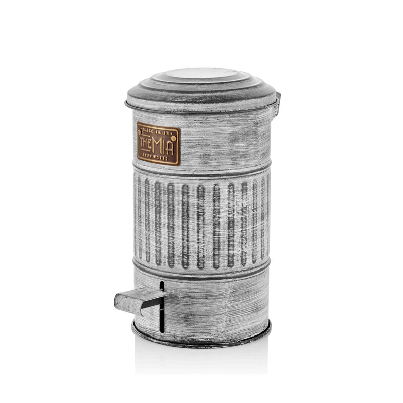 Steel Step On Rubbish Bin - 5L
