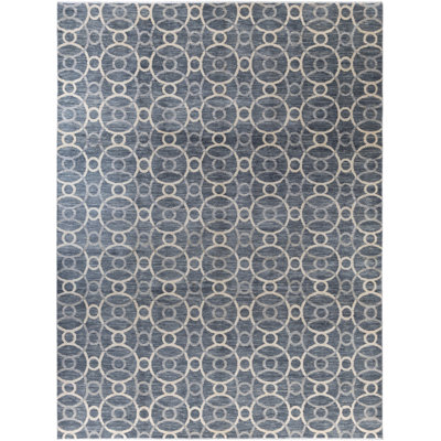 Overdyed One-of-a-Kind 9' 1" x 12' 1" Hand Knotted Area Rug