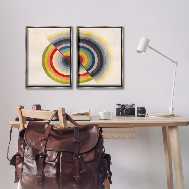  Ensemble de 2 toiles flottantes encadrées Fading, Cadre flottant gris lustré, H 25 po x l 17 po