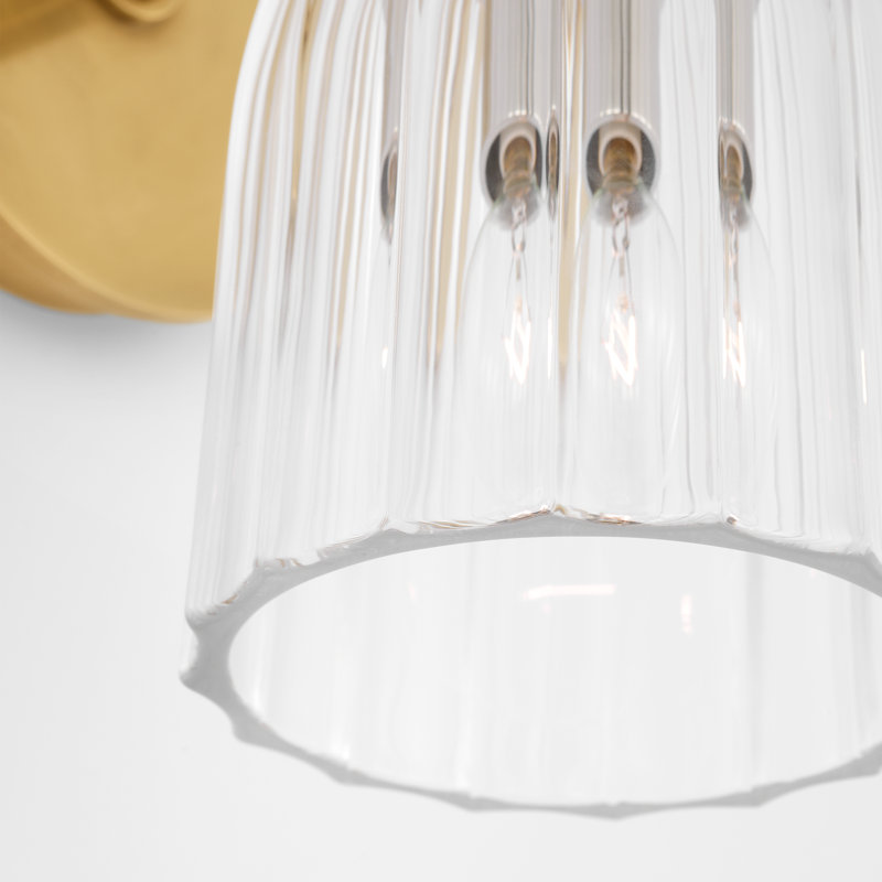 Asalea 1 - Light Bath Sconce, Hand Rubbed Antique Brass