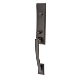 Apollo Handleset with Double Cylinder Deadbolt and Door and Rosette