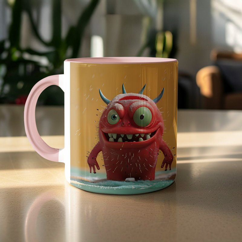 Ceramic Coffee Mug, Pink