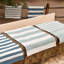 Catamaran Stripe Light Blue/Ivory Handwoven Indoor/Outdoor Rug-30602129