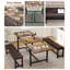 Gaomon Dining Room Table Set For 4-6 – 63" Extendable Kitchen Table With 2 Upholstered Benches, Perfect For Small Spaces And Apartments, Rustic-1324839876