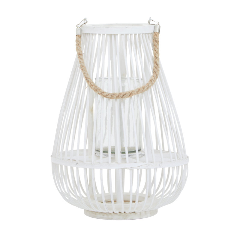 25cm No Power Source Required / Manual Outdoor Lantern, 38" H x 28" W x 28" D, White; Brown; Tan