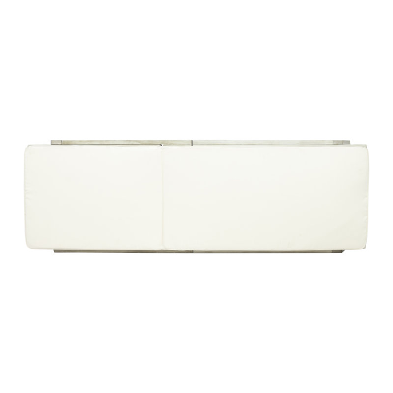 Chaise longue inclinable avec coussin Vinita, Gris foncé, Naturel, 2