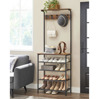 Kirkhill Hall Tree 68cm Wide with Bench and Shoe Storage