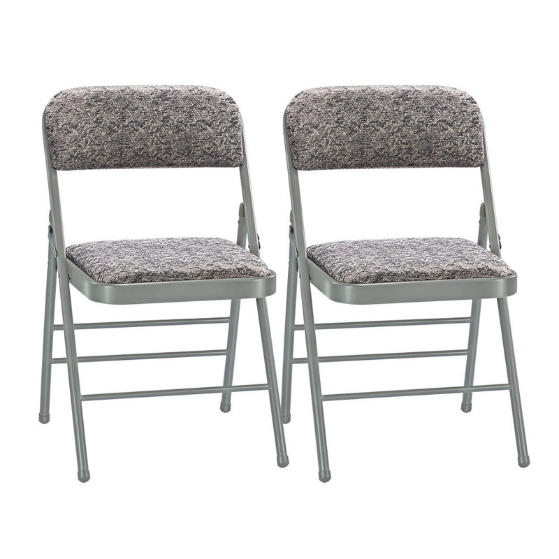 Padded Folding Chair, Grey