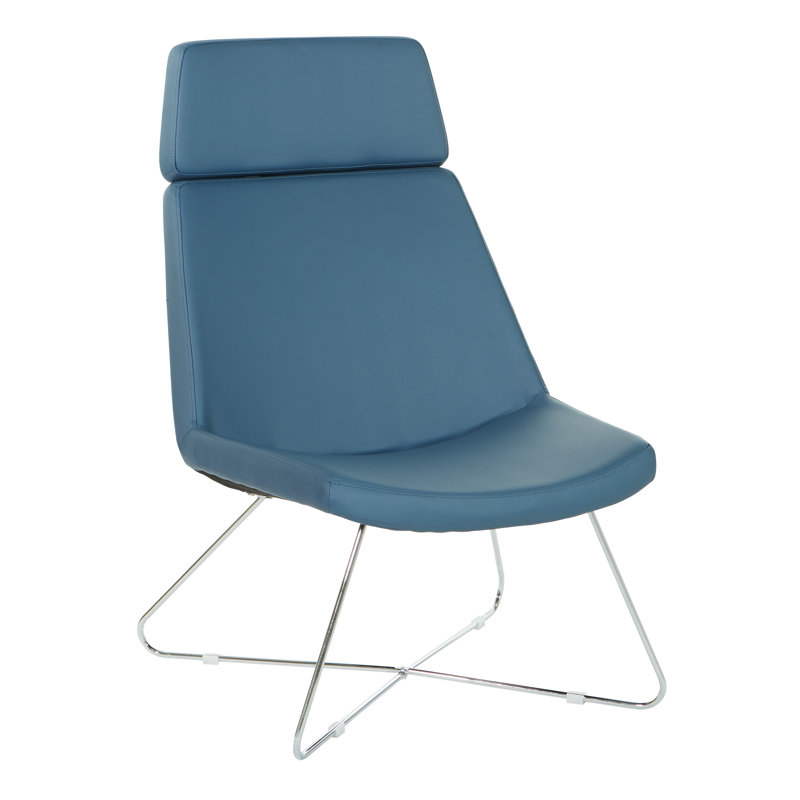 Chaise de réception antimicrobienne l 29 po Mikisha, Bleu
