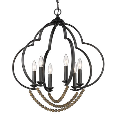 Mckenny 6 - Light Matte Black Unique/Statement Pendant
