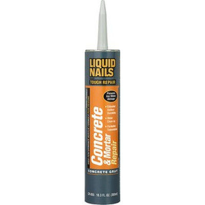 Liquid Nails CR-805 10Oz Gray Concrete Repair-12PK