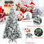 Arbre de Noël vert floqué / givré-1421938499