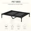 Large Pet Cot Portable Dog Cat Sleep Bed Elevated Camping Outdoor Black