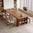 Walnut Rectangular Solid Wood Executive desk-513225744