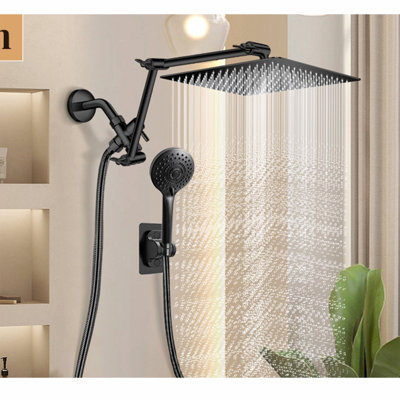 Combinaison luxueuse de pomme de douche double