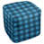 Carolina Blue/Silver/Black Polyester Blend