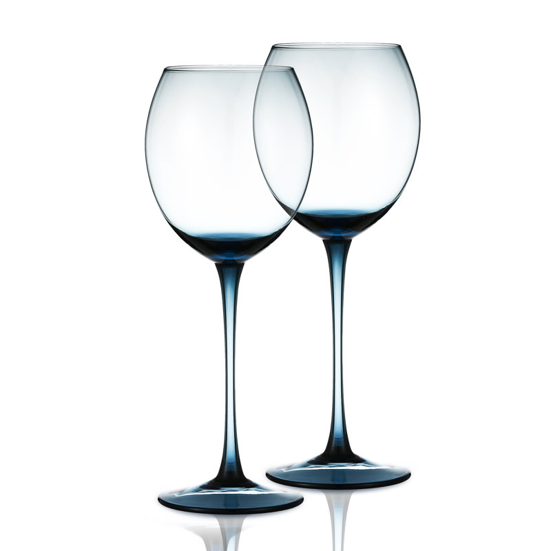 13 oz Verre à vin blanc, Bleu
