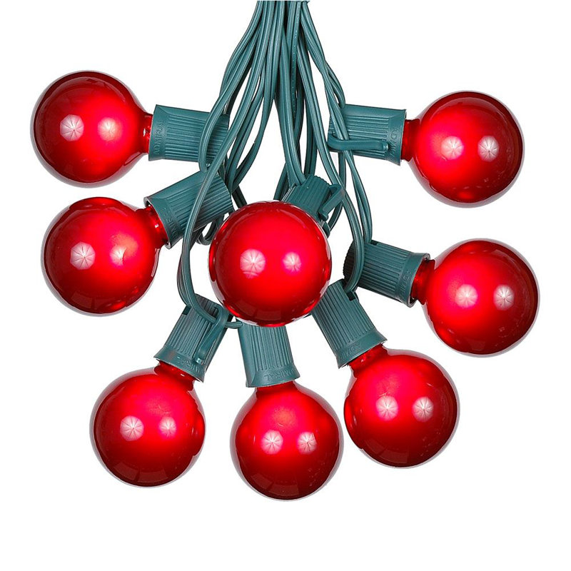 25-Foot Multicolored Globe Incandescent Outdoor String Lights