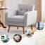 Upholstered Armchair-1801190908
