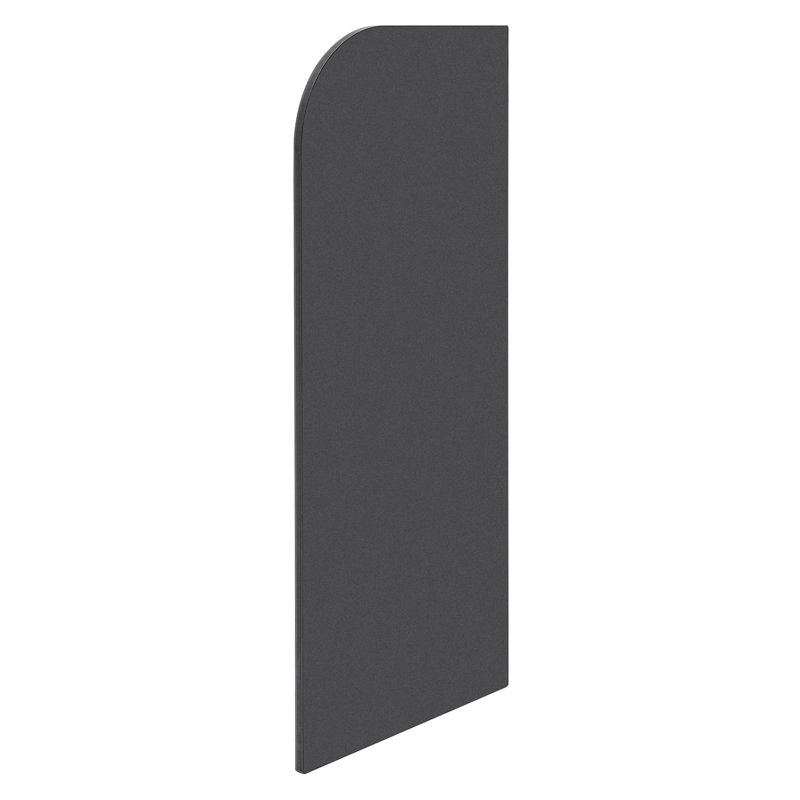 Cloison de séparation pour urinoir mural YYBUSher, Noir