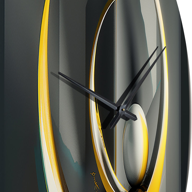 Horloge murale Visionary Dance Of God 3D Wave Sphere III, Très grand
