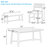 Josanne 6 - Person Trestle Dining Set-408860004