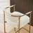 Upholstered Counter Stool with Metal Frame-118574581