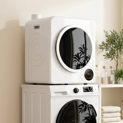 1300W Clothes Dryer 18 lbs, Portable Laundry Dryer Machine, White