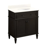 30" Elmdale Single Bathroom Vanity Set with Oval Undermount Sink