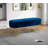 Ferdinand 48" W Velvet Upholstered Living Room Bench with Horseshoe-shaped Metal Legs-126949508