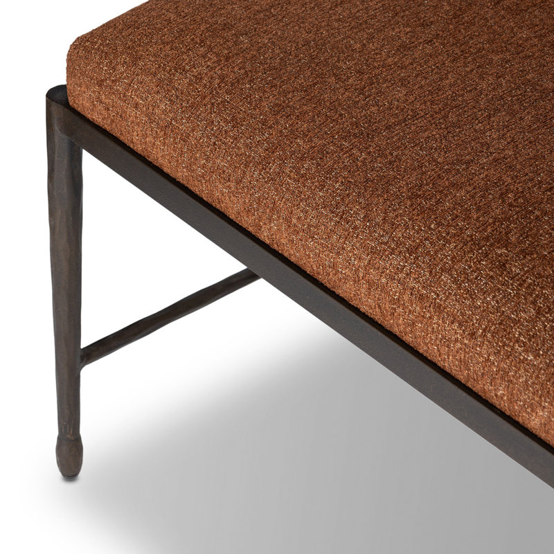 JADE Upholstered Bench, Crypton Wayfarer Sienna