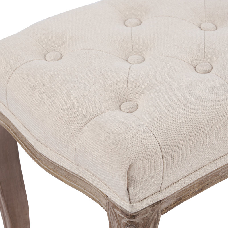 Eryc Linen Blend Upholstered Bench