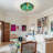 3-light Dimmable Tiffany Ceiling Light