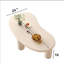 Modern Cashew-Shaped Coffee Table – Minimalist Open Design Centre Table for Small Spaces and Apartments