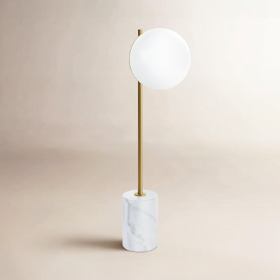 Yearby Genuine Marble Table Lamp