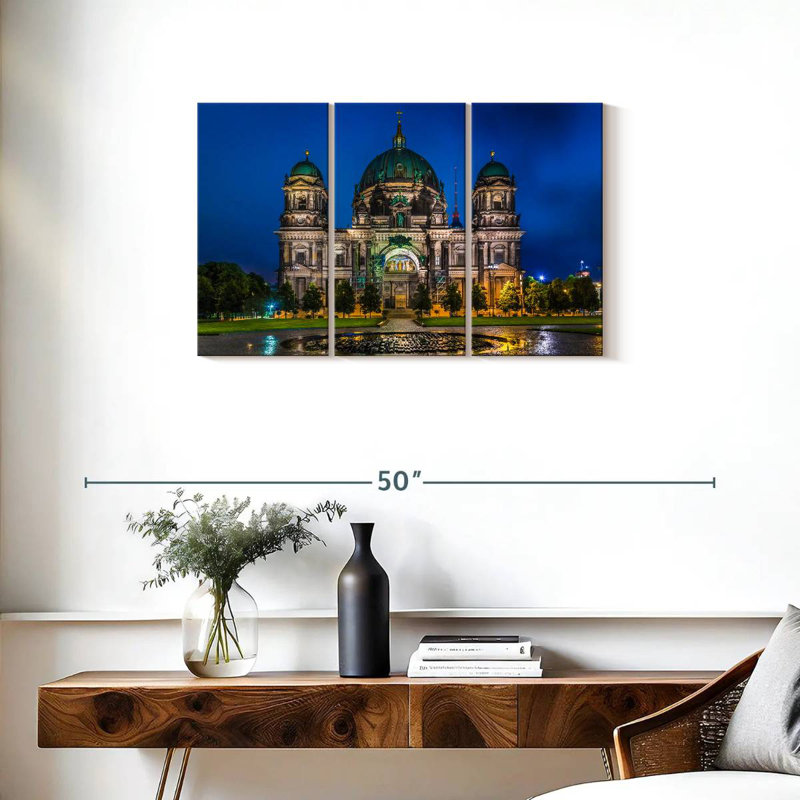 Historic Berlin Cathedral, 20" H x 33" W