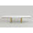 Nancee White Gold 7pc Dining Set