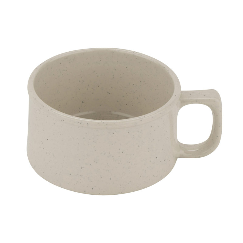 Tasse / tasse à café en mélamine GET, 11 oz, (ensemble de 12), Tanné