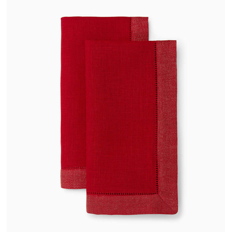 Filetto Linen Rectangle Napkins