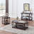 Warba Glass Top End Table