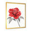«Vintage Red Rose Flower I», reproduction sur toile-59707296-59707298