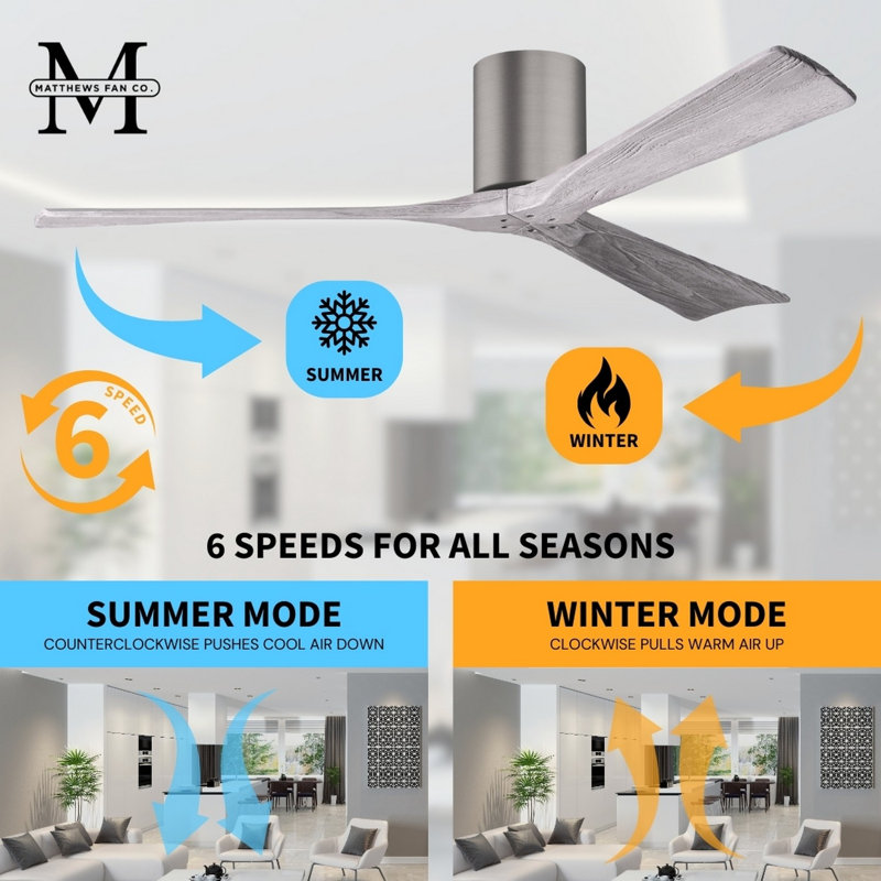Irene Ceiling Fan, Barn Wood Tone, Brushed Pewter, 52"